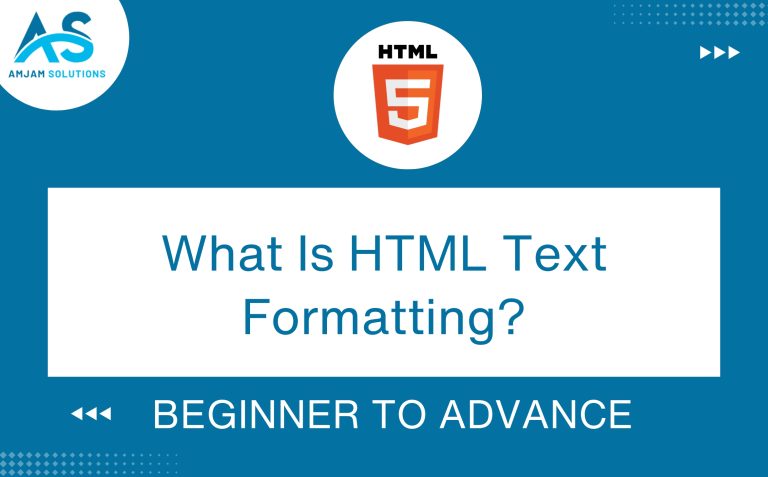 What is HTML Text Formatting?