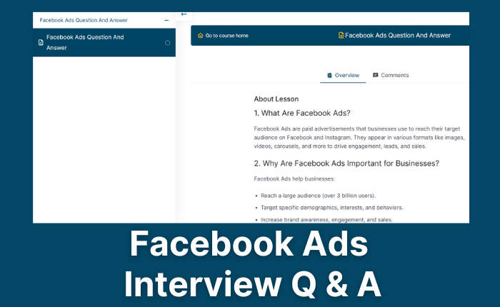 Facebook Ads Question and Answer