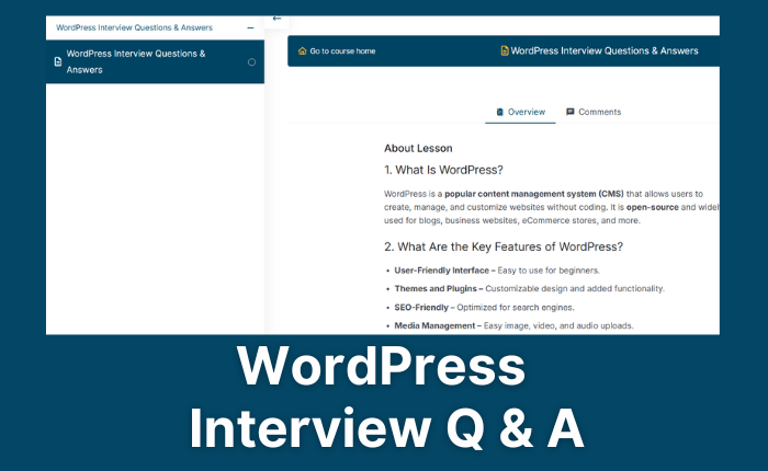 WordPress Interview Questions & Answers